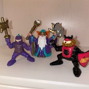 Vintage Fisher Price Action Figures from Wizard Toy and Black Knight lines